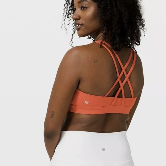 BNWT! Lululemon Energy Bra *Medium Support, B/C Cup Size 4 Brick - Picture 3 of 7